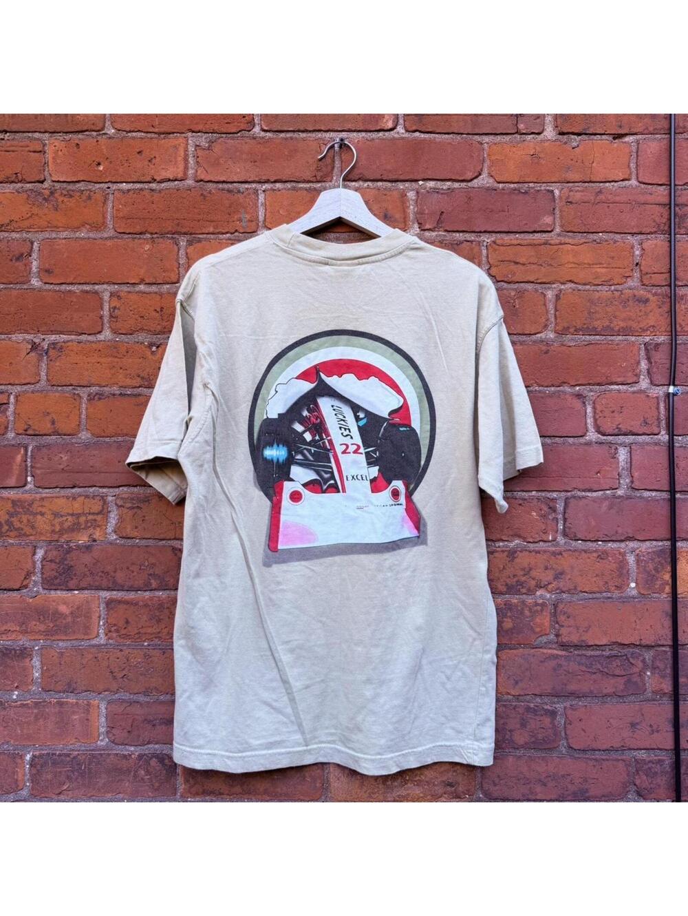 vintage lucky strike racing t shirt 90s/00s L